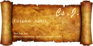 Csipka Judit névjegykártya